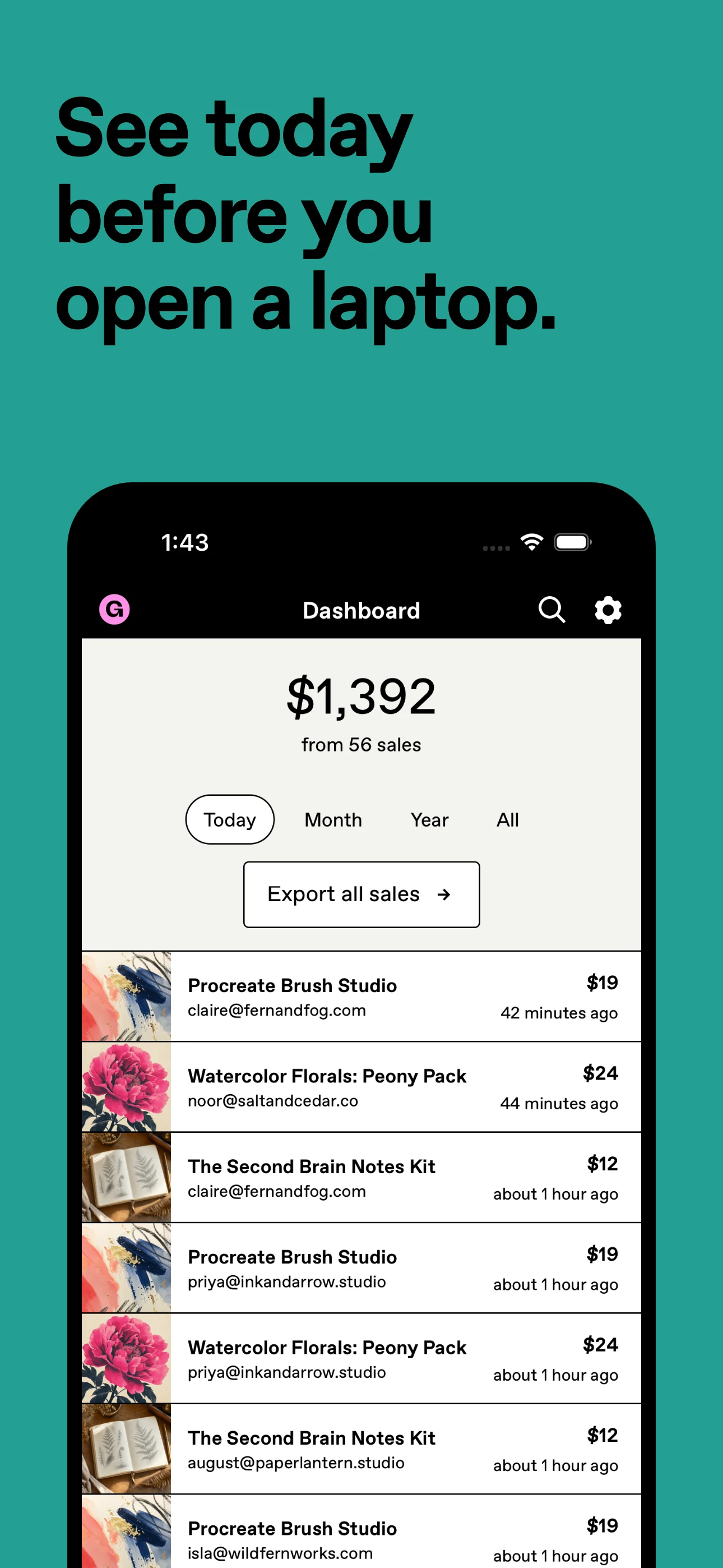 Gumroad screenshot